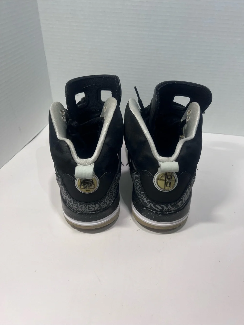 Jordan Men’s Black and Gray High-Top Sneakers